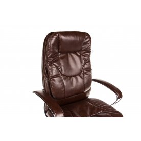 Кресло Anders экокожа / хром коричневое