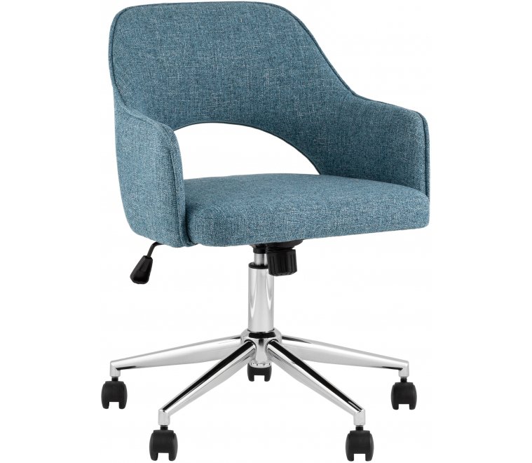 Кресло офисное Кларк рогожка синий