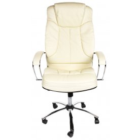 Кресло Swift экокожа / хром бежевое