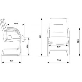 Офисное кресло Бюрократ T-9927sl-low-v