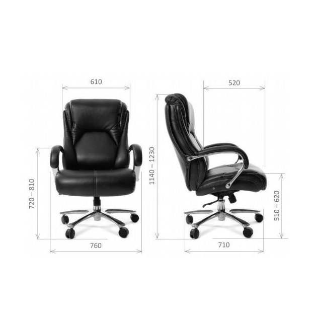 Офисное кресло Chairman 402 кожа белая