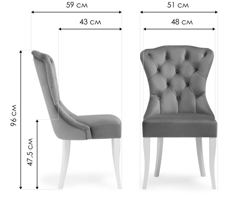 Деревянный стул Милано 1 синий / венге