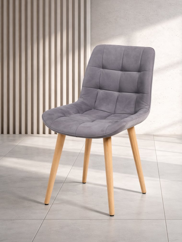 Деревянный стул Челси 360 темно-серый (zd 995) / светлое дерево