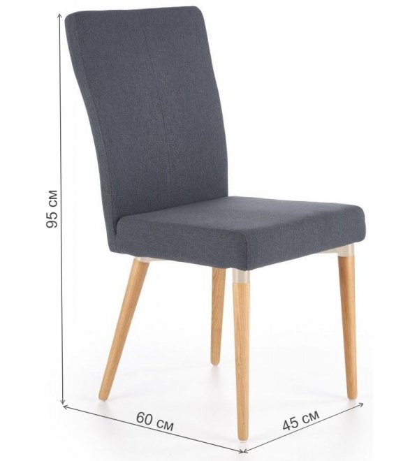 Деревянный стул K273 темно-серый