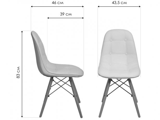 Деревянный стул Kord экокожа зеленый