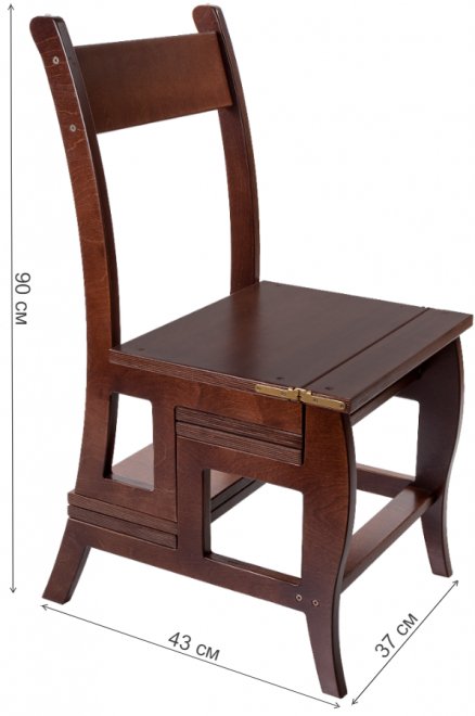 Деревянный стул Селена средне-коричневый трансформер