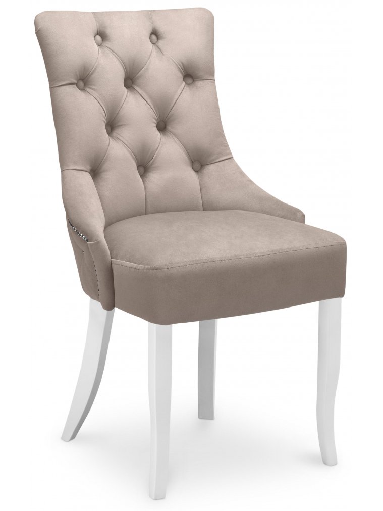 Деревянный стул Венеция Elza 13 / белый / серебро