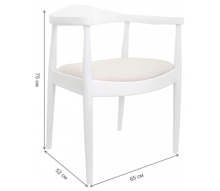 Кресло Carlo 5KS26585-OW white