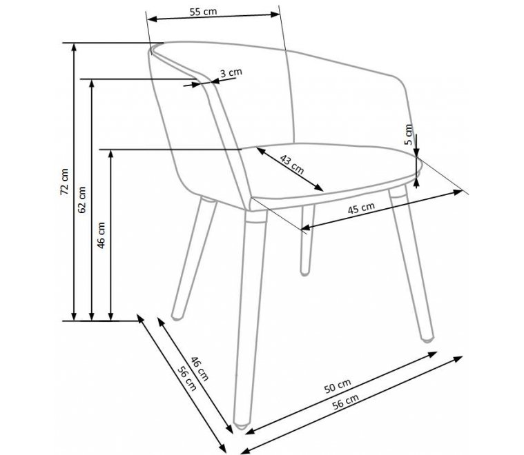 Кресло K266 бежевое