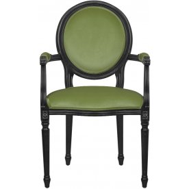 Мягкий стул с подлокотниками Delo Kora Arm Green