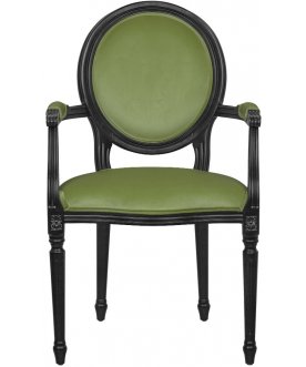 Мягкий стул с подлокотниками Delo Kora Arm Green