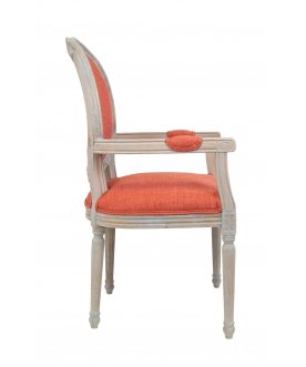 Мягкий стул с подлокотниками Diella Orange