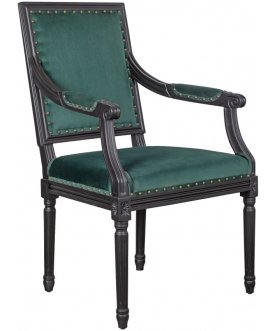 Мягкий стул с подлокотниками Runako Green