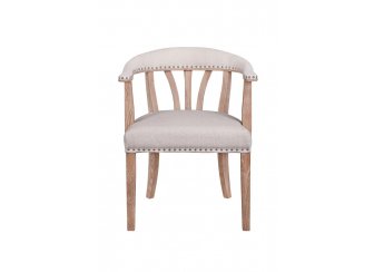 Мягкий стул с подлокотниками Tanner Beige