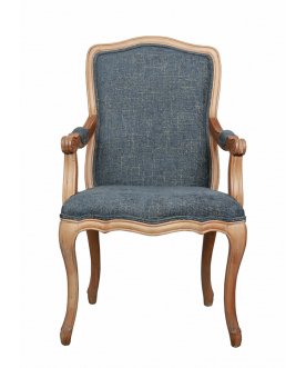 Мягкий стул с подлокотниками Wallis Blue