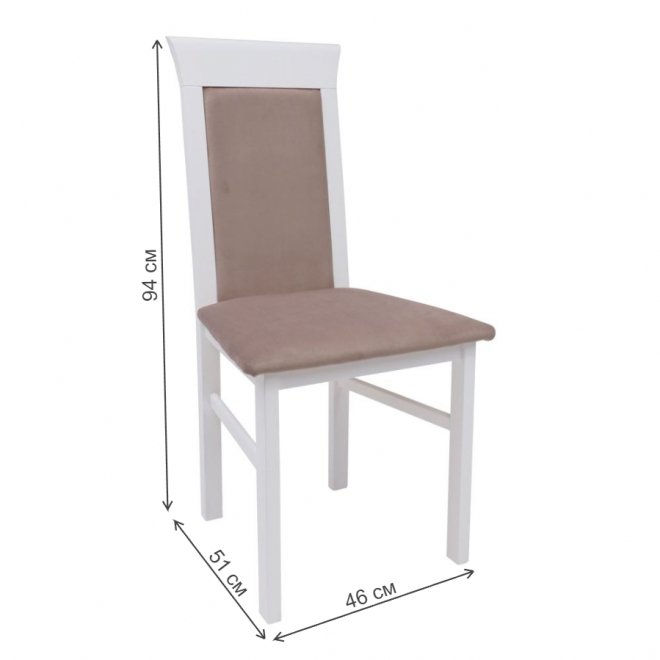 Деревянный стул Алла велюр капучино