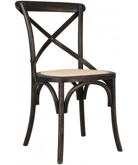 Стул Cross Back Black Brush