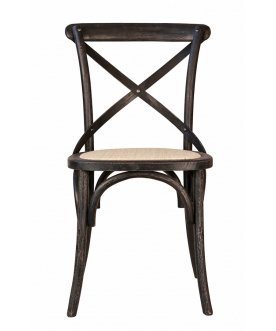 Стул Cross Back Black Brush