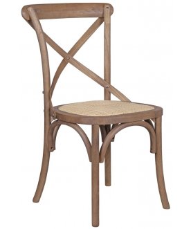Стул Cross Back Brown