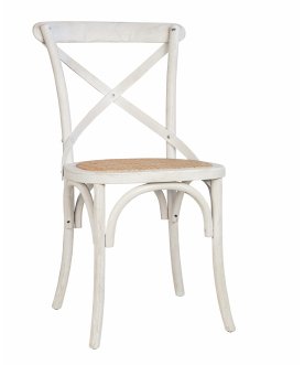 Стул Cross Back White Brush