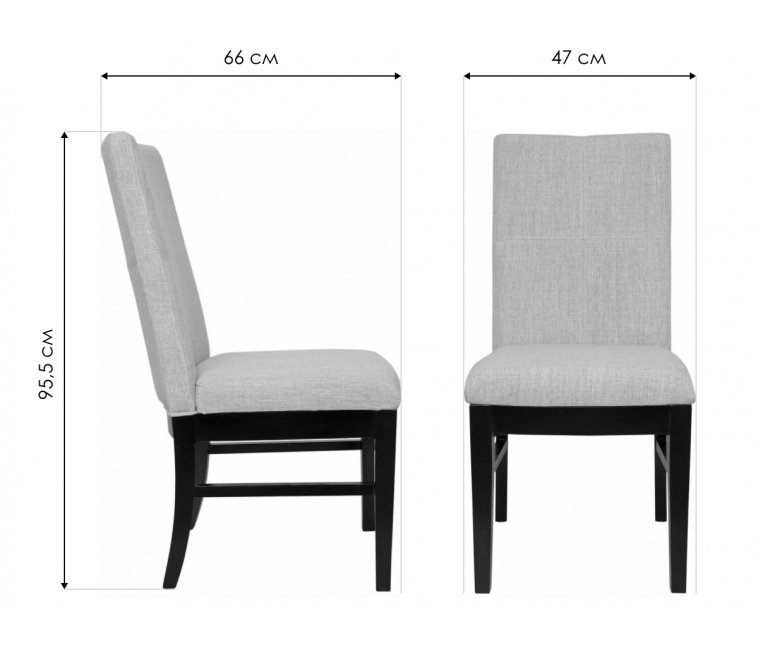 Стул деревянный Deng grey