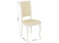 Стул деревянный Milano MN-SC butter white / ткань бежевая A168B