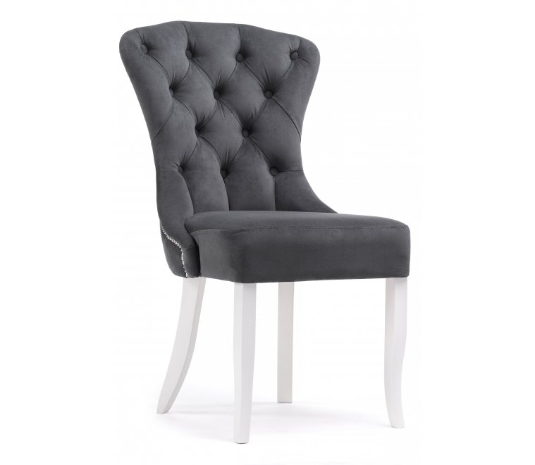 Стул деревянный Милано velutto 32 / белый / серебро