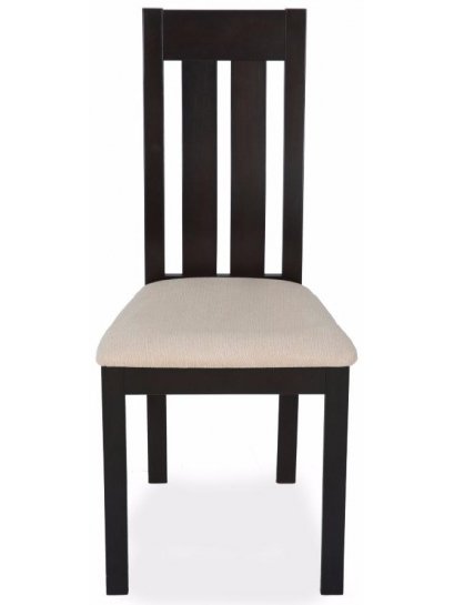 Стул деревянный Sam dark walnut / beige (fc020067)