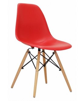 Пластиковый стул Eames PC-015 красный