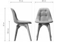 Деревянный стул Eames lite розовый / натуральный бук