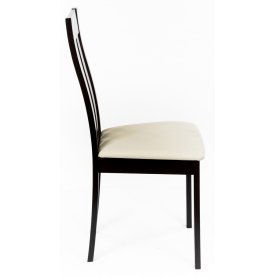 Стул EURO CB-2442YBH dark walnut / SWIC-Beige