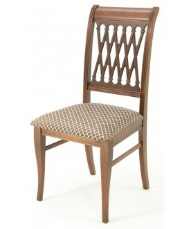 Деревянный стул Рич орех / ромб коричневый