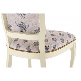 Стул Руджеро патина золото / молочный