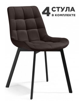 Комплект стульев Форт 4 шт коричневый (hl 73) / черный