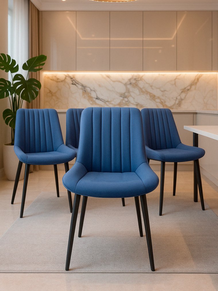 Комплект стульев Онда 4 шт синий / черный