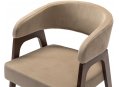Кресло Baxter beige / темный орех
