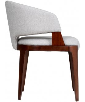 Стул-кресло Ester gray / темный орех