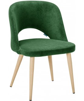 Стул-кресло Lars зеленый / натуральный дуб