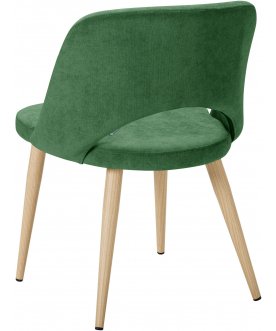 Стул-кресло Lars зеленый / натуральный дуб