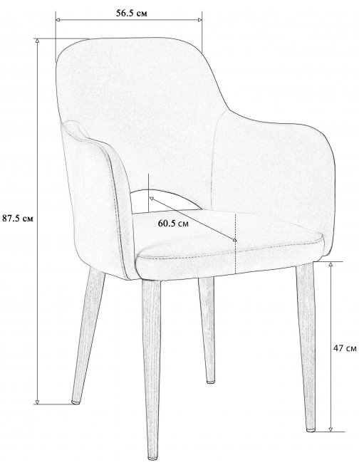 Кресло Ledger сканди браун