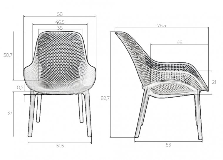 Кресло Lonzo антрацит с УФ-защитой