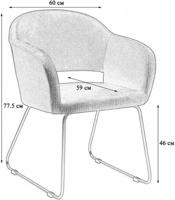 Кресло Oscar тёмно-зеленое / линк золото