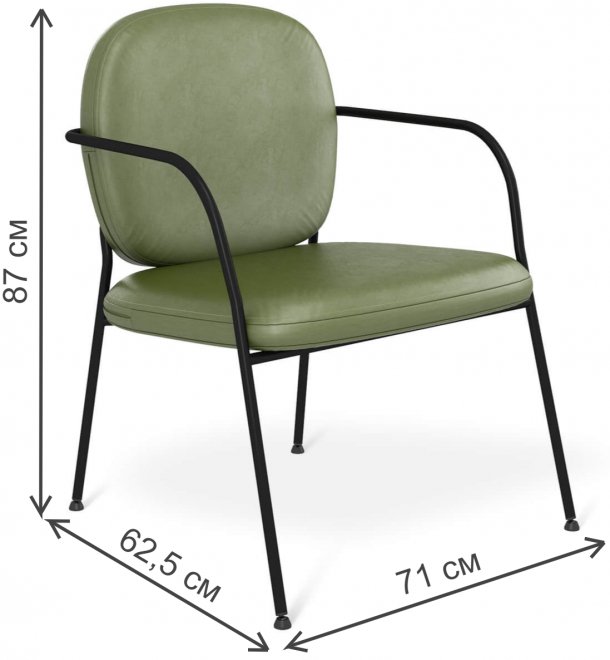 Кресло SHT-AMS121 оливковый / черный матовый