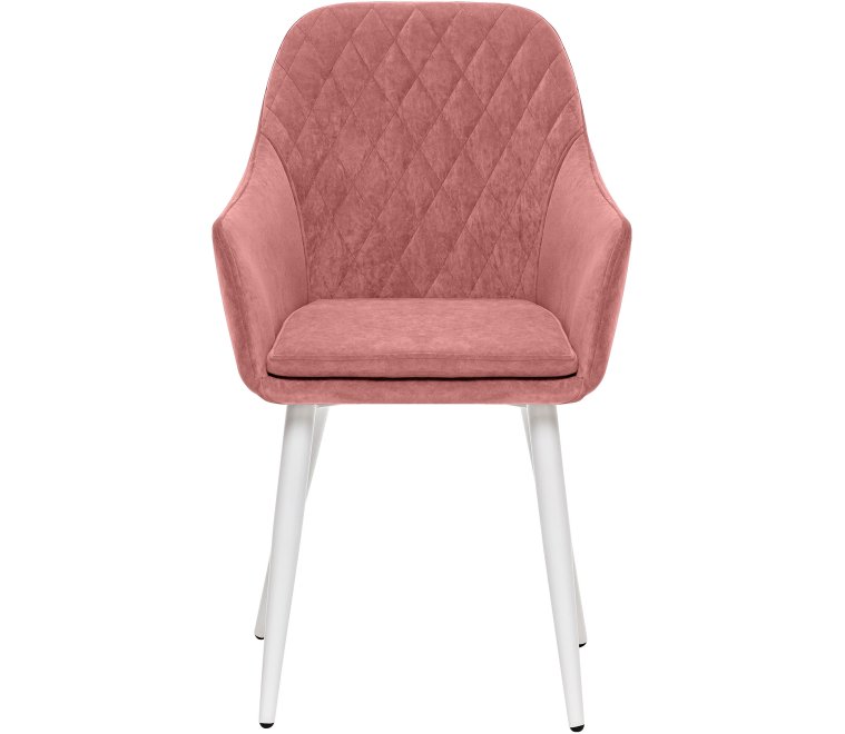 Кресло Слим персиковый / белый