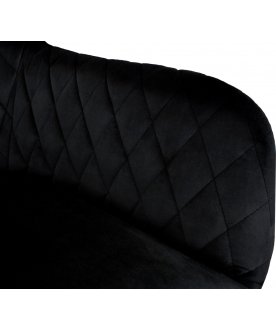 Стул-кресло SHT-ST38/S95-1 ночное затмение / черный муар / золото