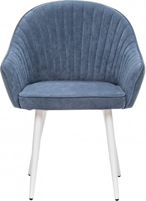 Кресло Вайд синий / белый