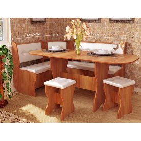 Кухонный уголок Жасмин ольха / жемчуг