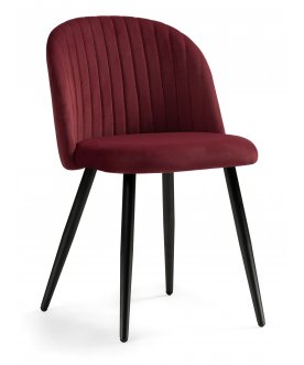 Стул на металлокаркасе Gabi 1 wine red / black