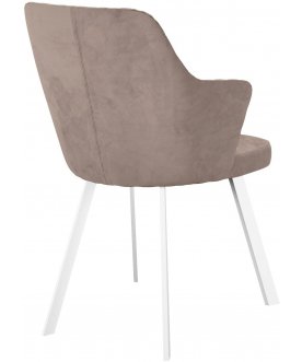 Стул-кресло DikLine 345 капучино / белый