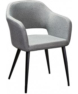 Кресло Oscar Diag серый / черный